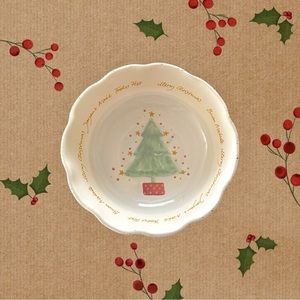 CHRISTMAS IN FOUR LANGUAGES bowl